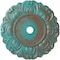Ekena Millwork Angel Medallion (Canopies up to 15 3/4"), 32 1/4"OD x 3 5/8"ID x 1 1/8"P, Copper Green Patina CM32ANCGS - alternate 1